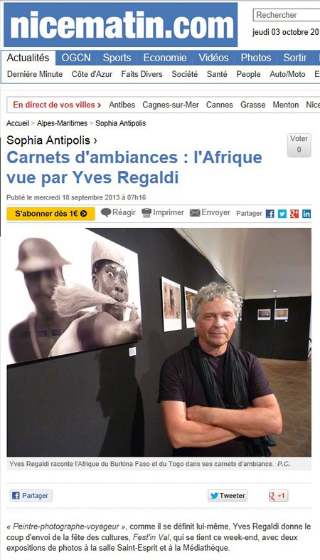 Nice Matin - Exposition Diasec - Sophia Antipolis